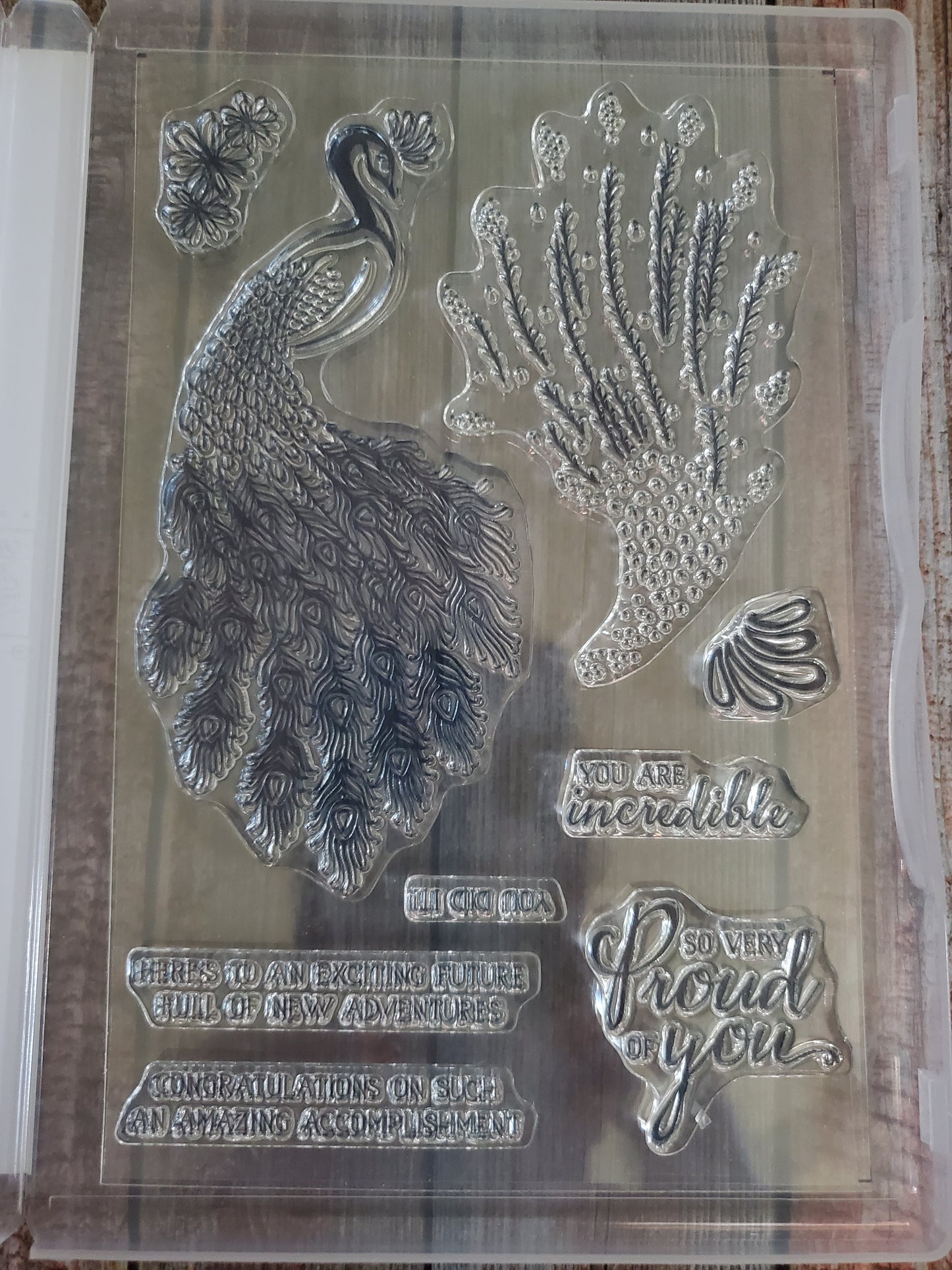 Stampin' UP! "Royal Peacock" Stamp Set with "Detailed Peacock" Dies