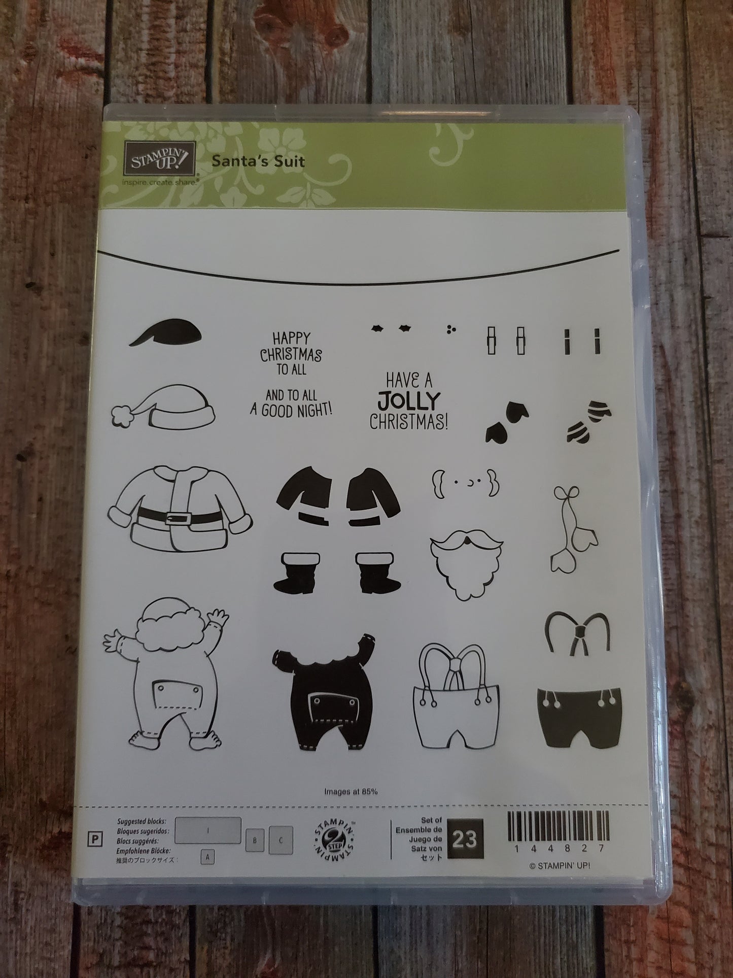 Stampin' UP! "Santa's Suit" Stamp Set with "Santa Builder" Dies