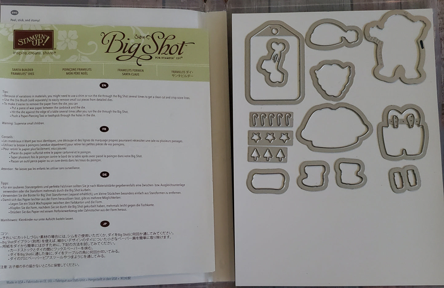 Stampin' UP! "Santa's Suit" Stamp Set with "Santa Builder" Dies