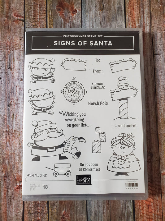 Stampin' UP! "Signs of Santa" Stamp Set