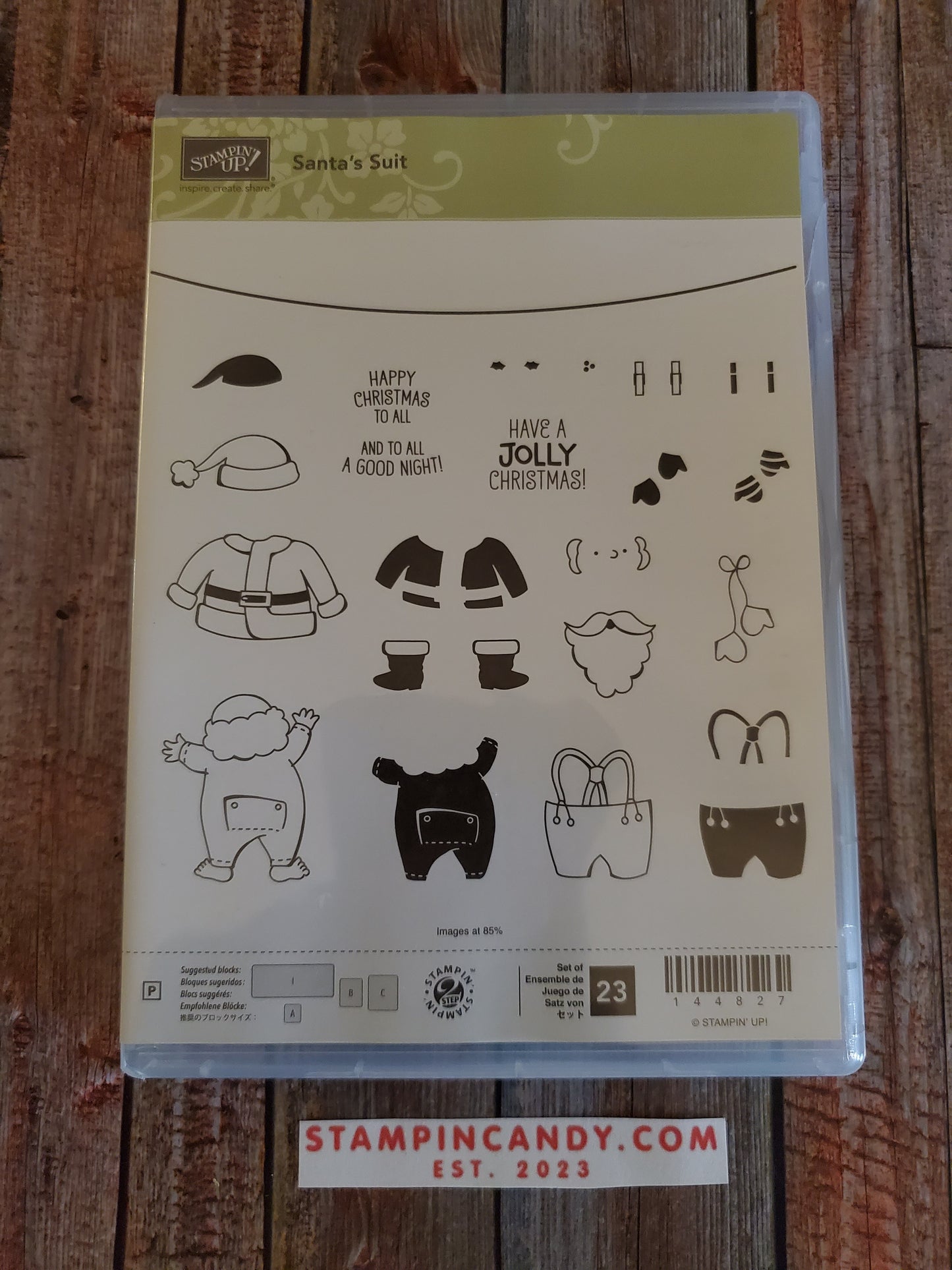 Stampin' UP! "Santa's Suit" Stamp Set with "Santa Builder" Dies