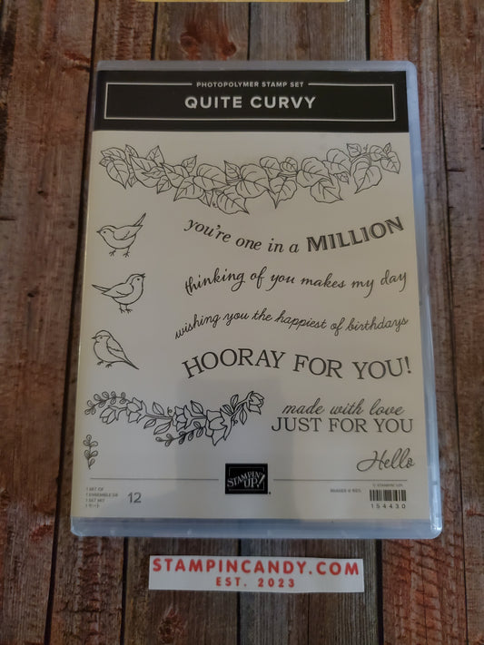 Stampin' UP! "Quite Curvy" Stamp Set with "Curvy" Dies