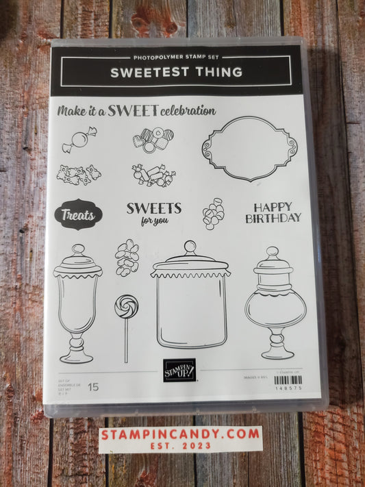 Stampin' UP! "Sweetest Thing" Stamp Set with "Jar of Sweets" Dies