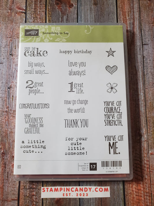 Stampin' UP! "Something to Say" Stamp Set