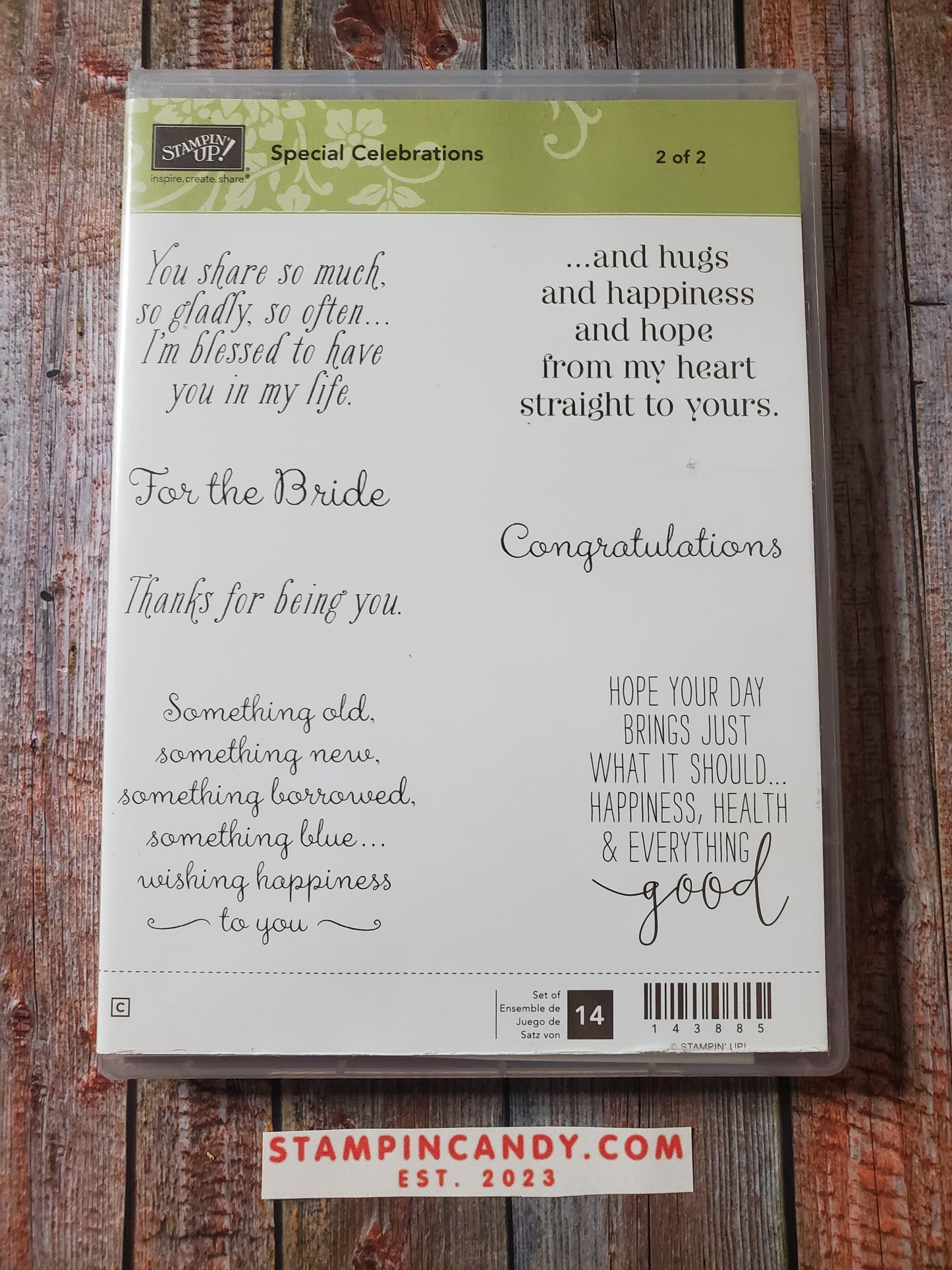 Stampin' UP! "Special Celebrations" Stamp Set