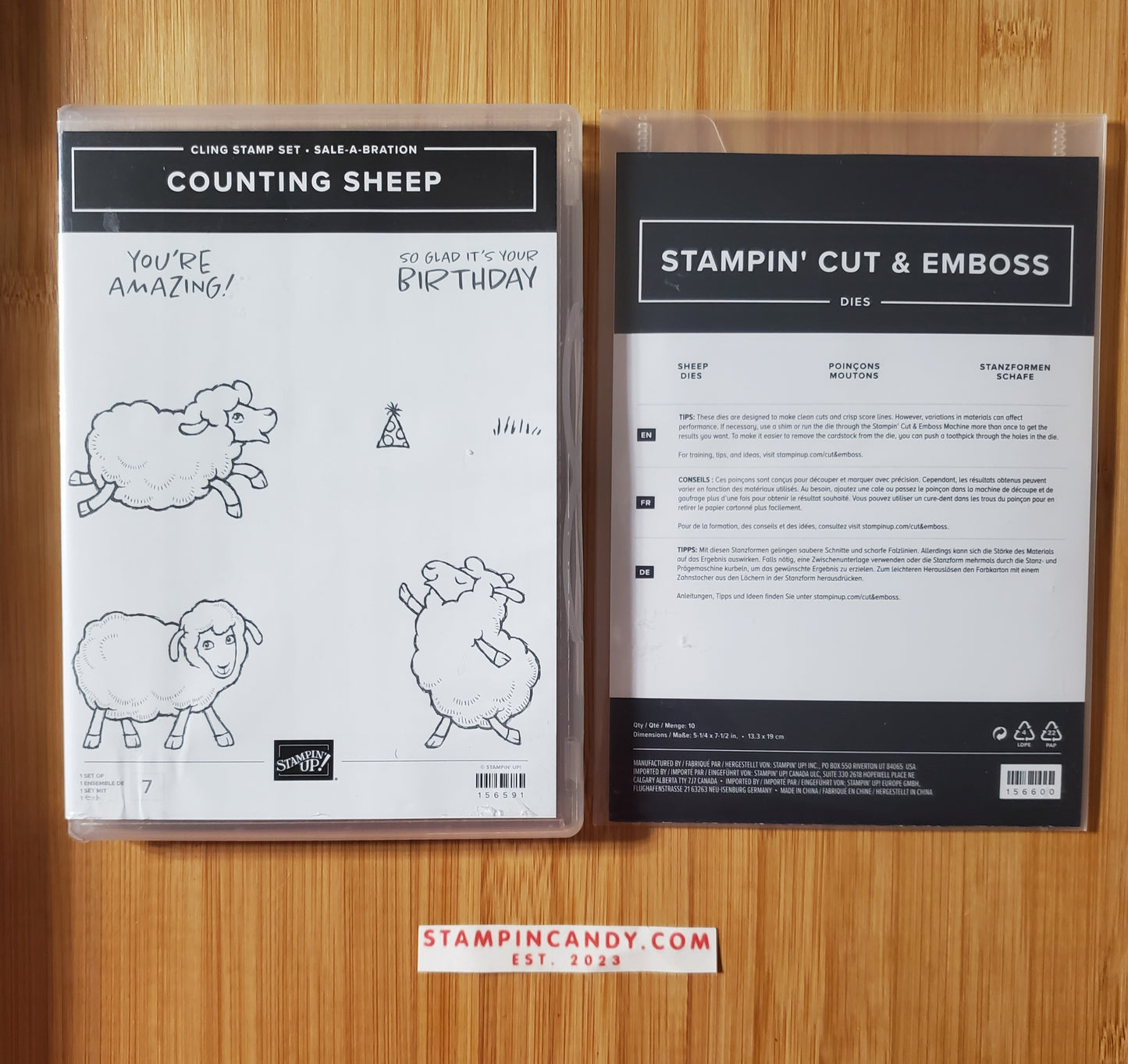 Stampin' UP! "Counting Sheep" Stamp Set with "Sheep" Dies