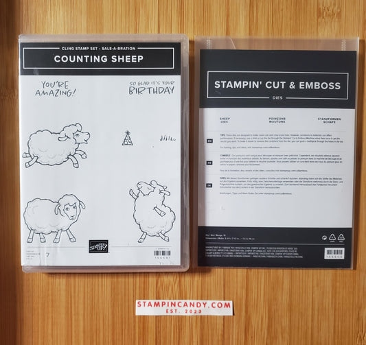 Stampin' UP! "Counting Sheep" Stamp Set with "Sheep" Dies