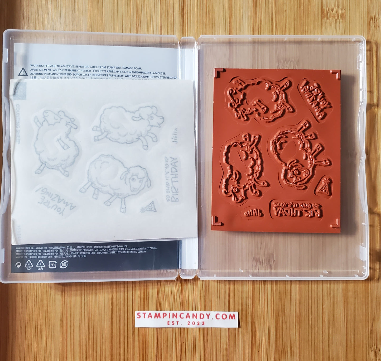 Stampin' UP! "Counting Sheep" Stamp Set with "Sheep" Dies