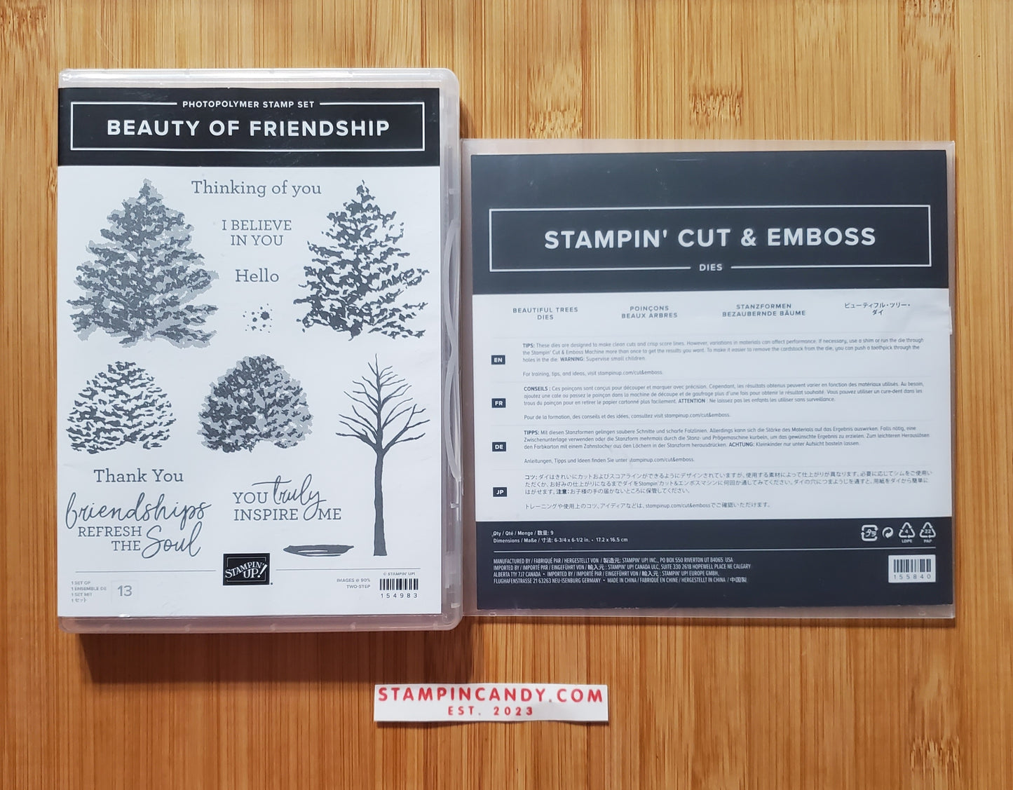 Stampin' UP! "Beauty of Friendship" Stamp Set with "Beautiful Trees" Dies