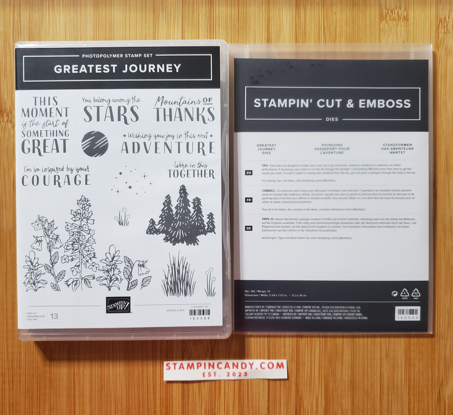 Stampin' UP! "Greatest Journey" Stamp Set with "Greatest Journey" Dies