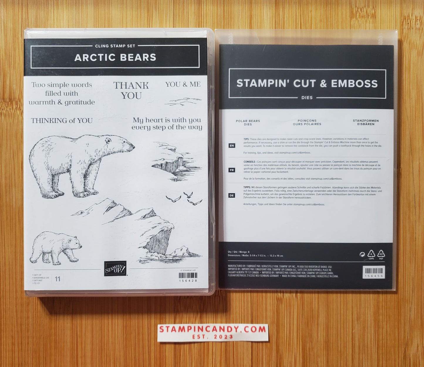 Stampin' UP! "Arctic Bears" Stamp Set with "Polar Bear" Dies