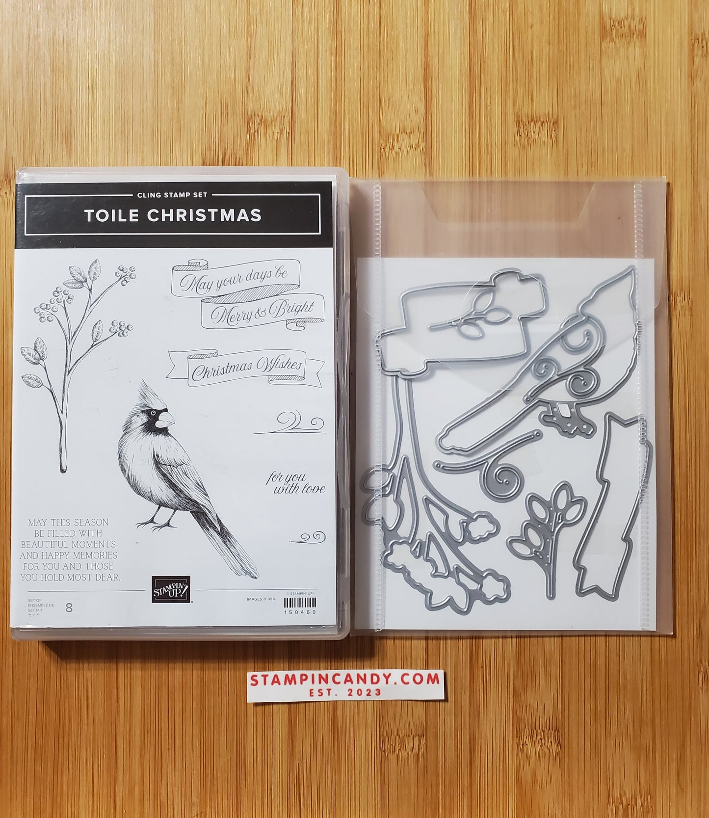 Stampin' UP! "Toile Christmas" Stamp Set with "Christmas Cardinal" Dies