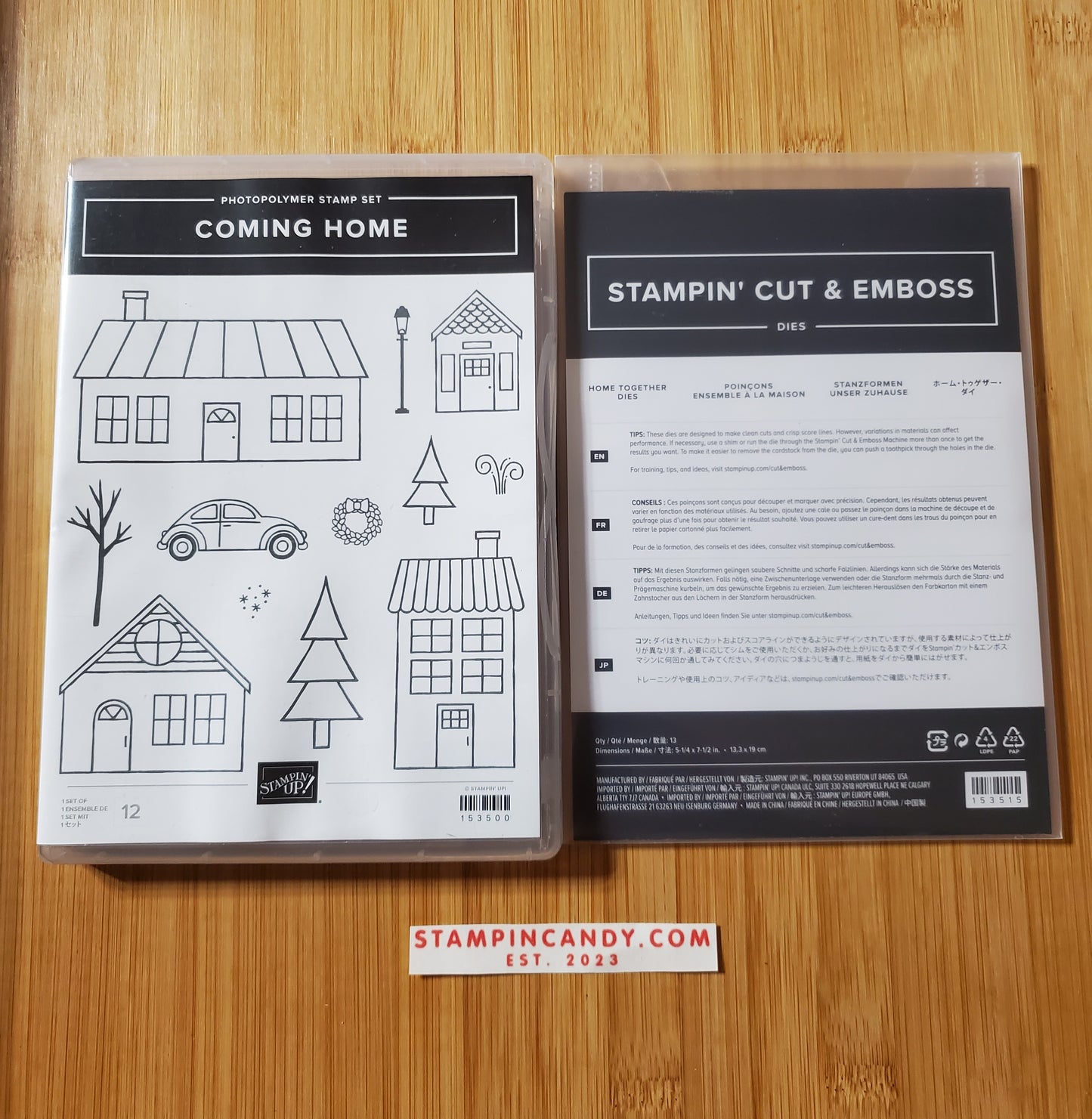 Stampin' UP! "Coming Home" Stamp Set with "Home Together" Dies