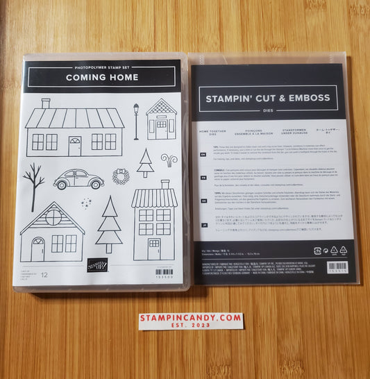 Stampin' UP! "Coming Home" Stamp Set with "Home Together" Dies