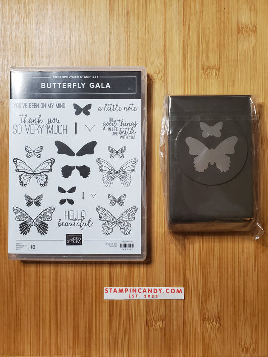 Stampin' UP! "Butterfly Gala" Stamp Set with "Butterfly Duet" Punch