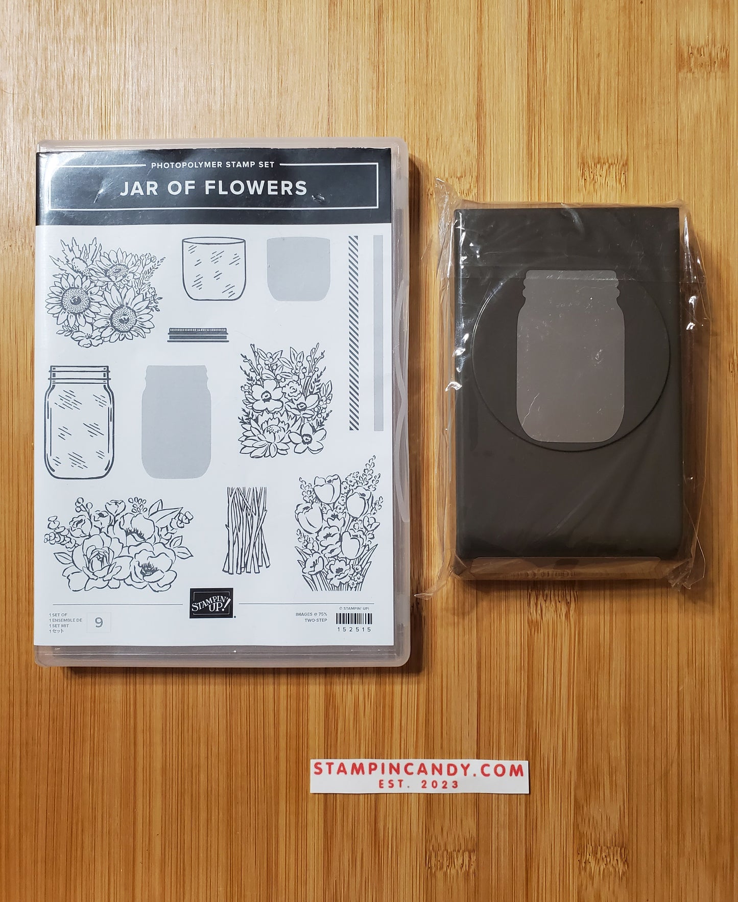 Stampin' UP! "Jar of Flowers" Stamp Set with "Jar" Punch