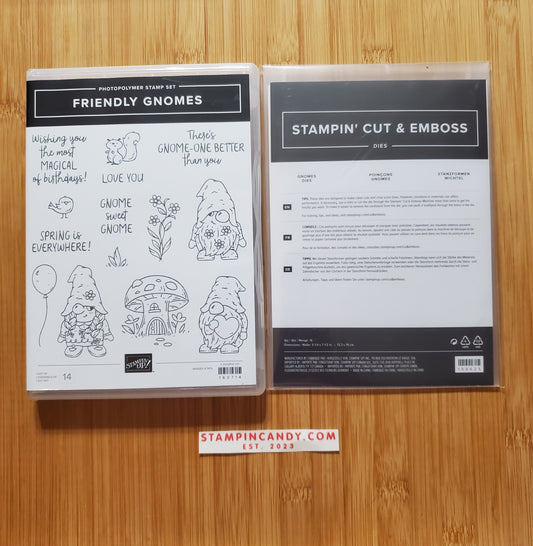 Stampin' UP! "Friendly Gnomes" Stamp Set with "Gnomes" Dies