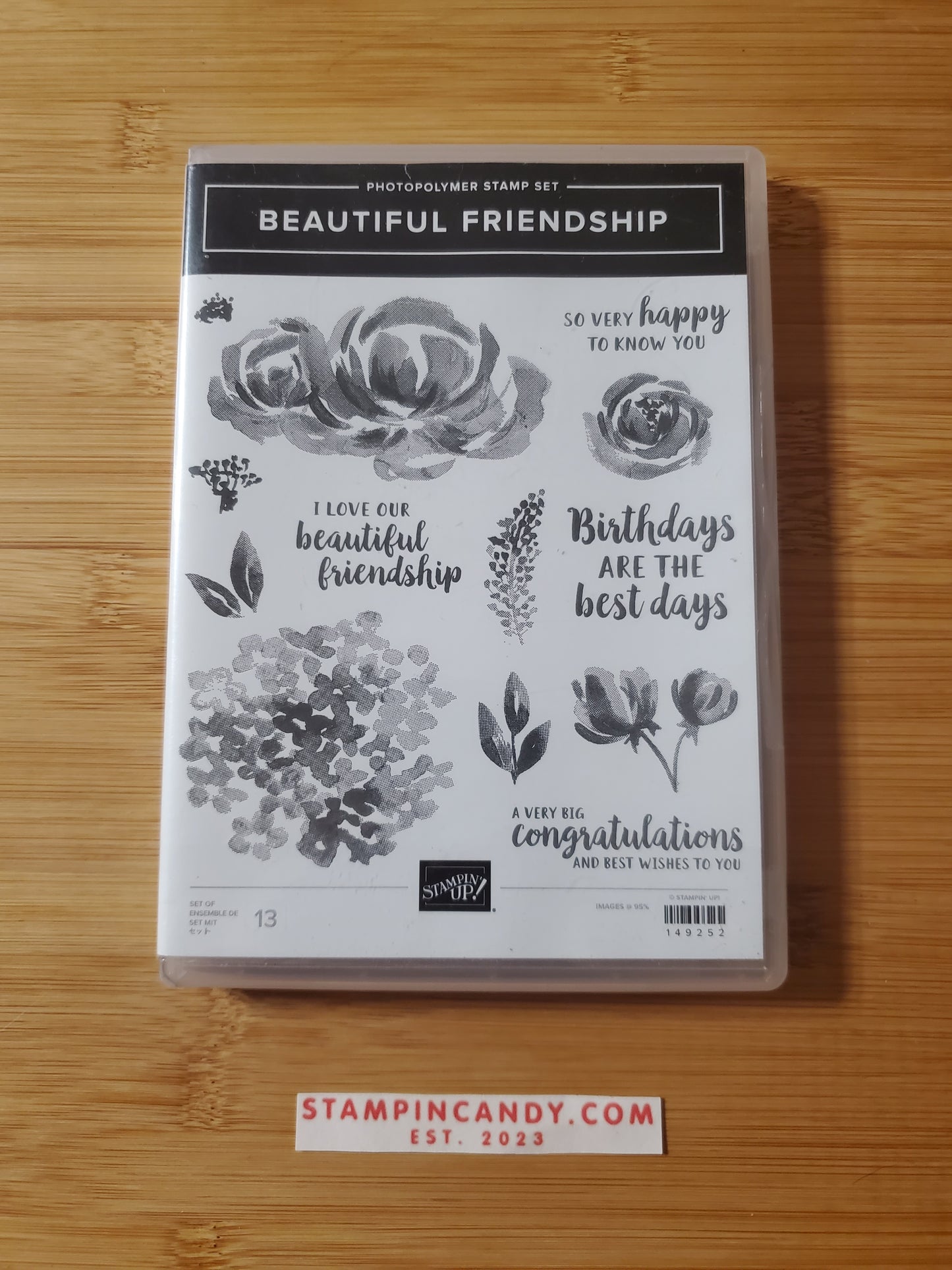 Stampin Up Beautiful Friendship Stamp Set Stamps And Stones 8556