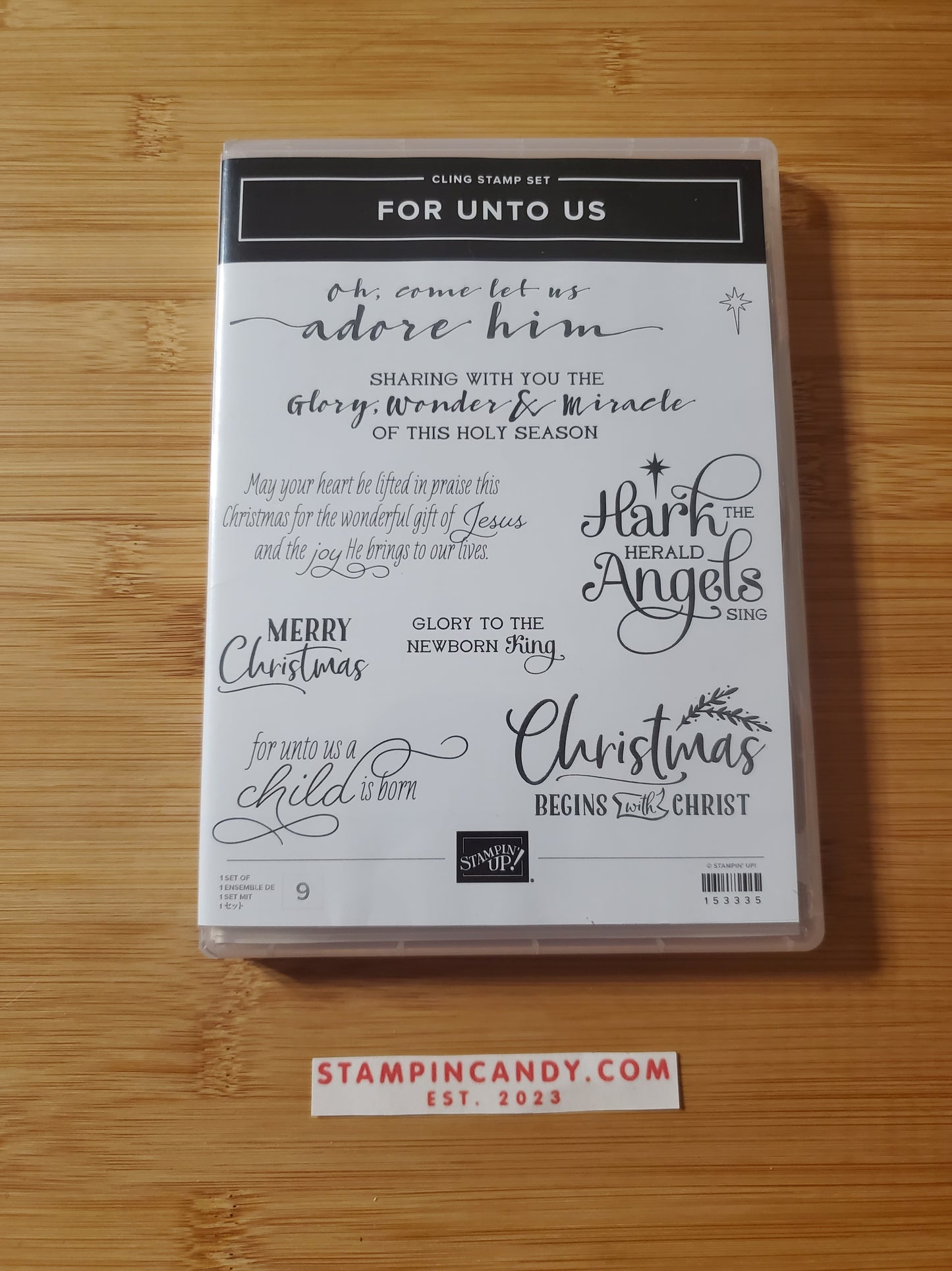 Stampin' UP! "For Unto Us" Stamp Set