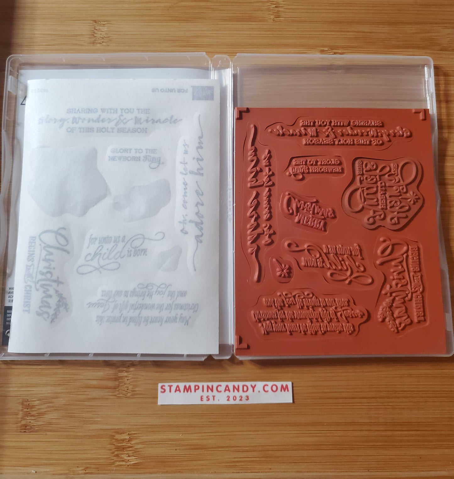 Stampin' UP! "For Unto Us" Stamp Set