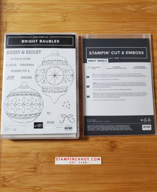 Stampin' UP! "Bright Baubles" Stamp Set with "Delicate Baubles" Dies