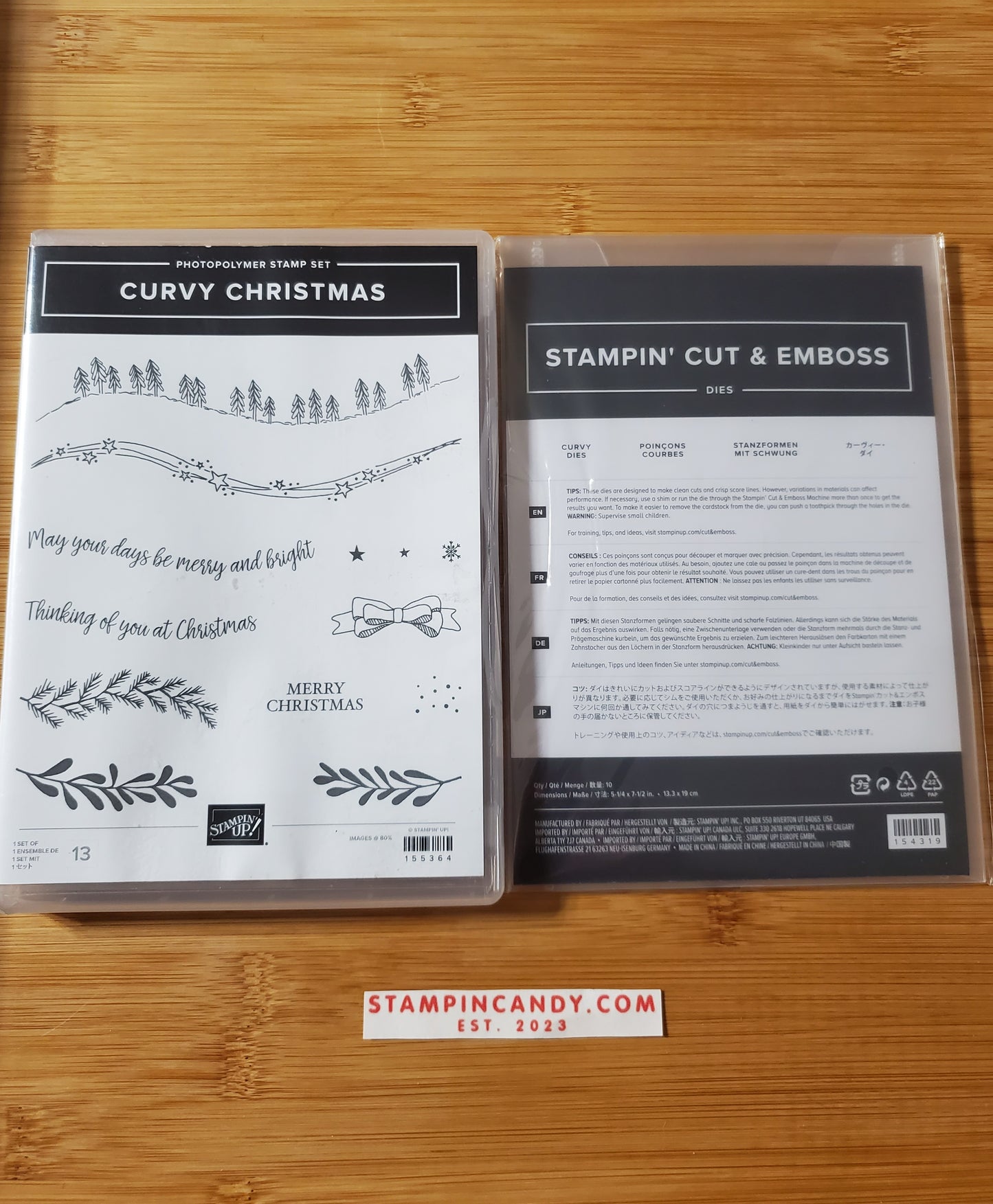 Stampin' UP! "Curvy Christmas" Stamp Set with "Curvy" Dies