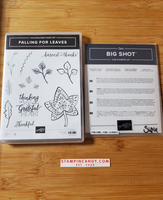 Stampin' UP! "Falling For Leaves" Stamp Set with "Detailed Leaves" Dies