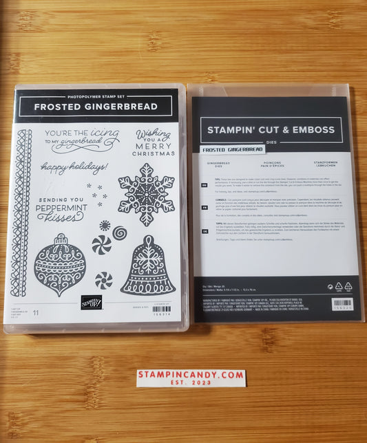 Stampin' UP! "Frosted Gingerbread" Stamp Set with "Gingerbread" Dies