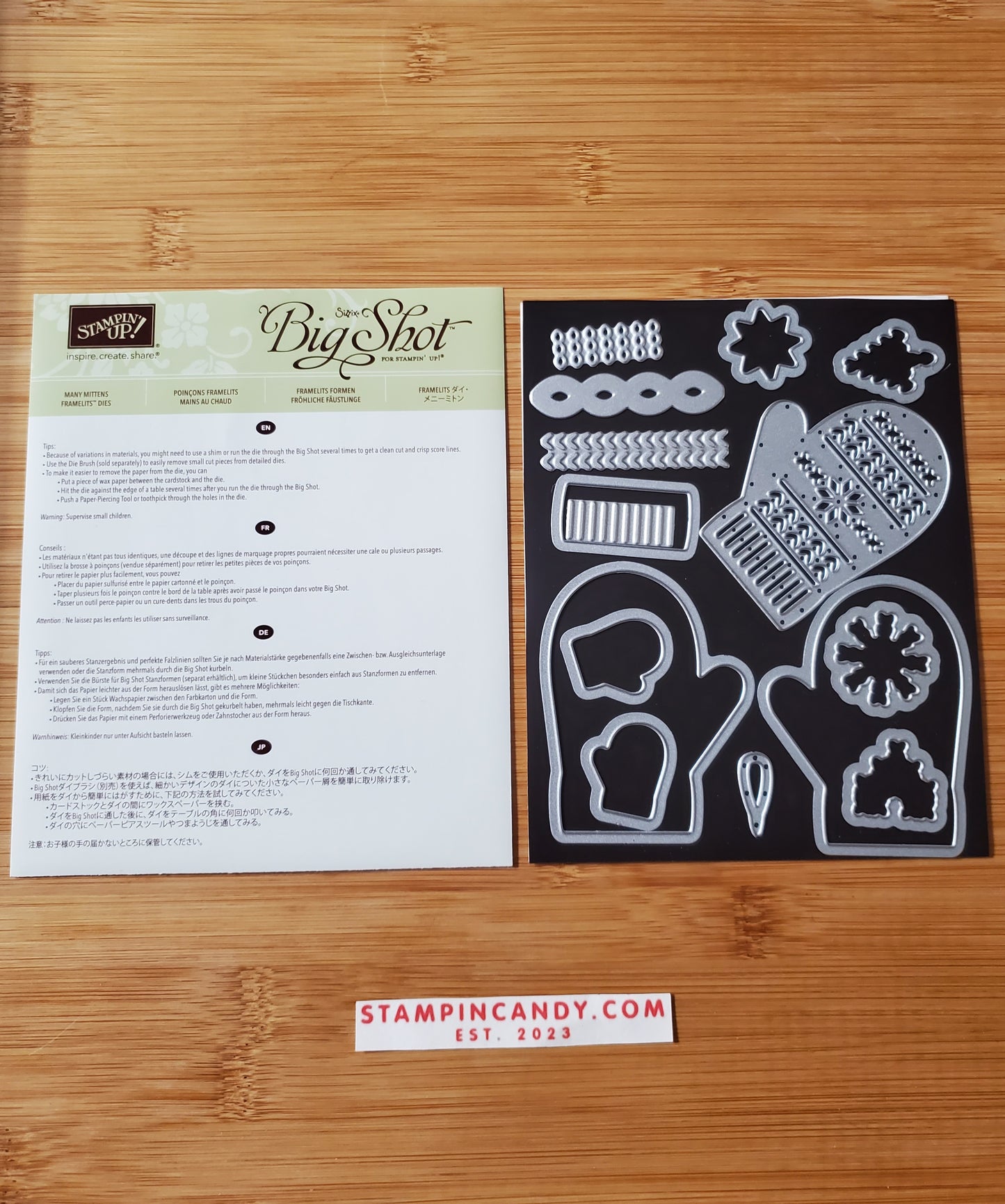 Stampin' UP! "Smitten Mittens" Stamp Set with "Many Mittens" Dies