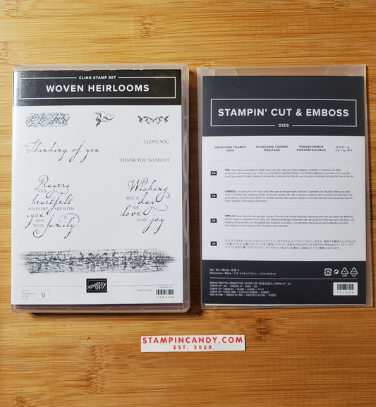 Stampin' UP! "Woven Heirlooms" Stamp Set with "Heirloom Frames" Dies