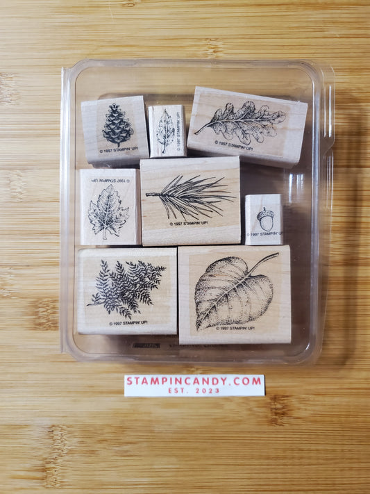 Stampin' UP! "Fantastic Foliage" Stamp Set (Wood Block)