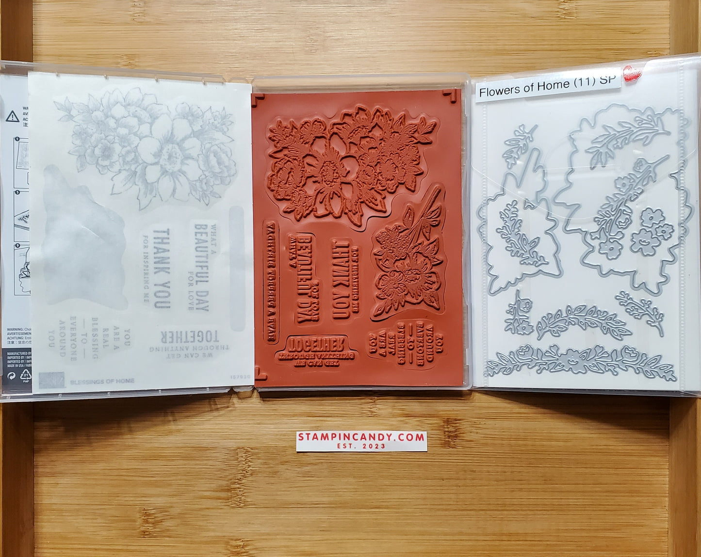 Stampin' UP! "Blessings of Home" Stamp Set with "Flowers From Home" Dies