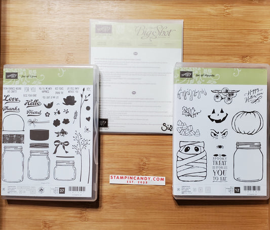 Stampin' UP! "Jar of Love" AND "Jar of Haunts" Stamp Sets with "Everyday Jars" Dies