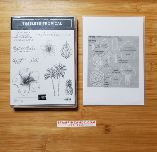 Stampin' UP! "Timeless Tropical" Stamp Set with "In the Tropics" Dies