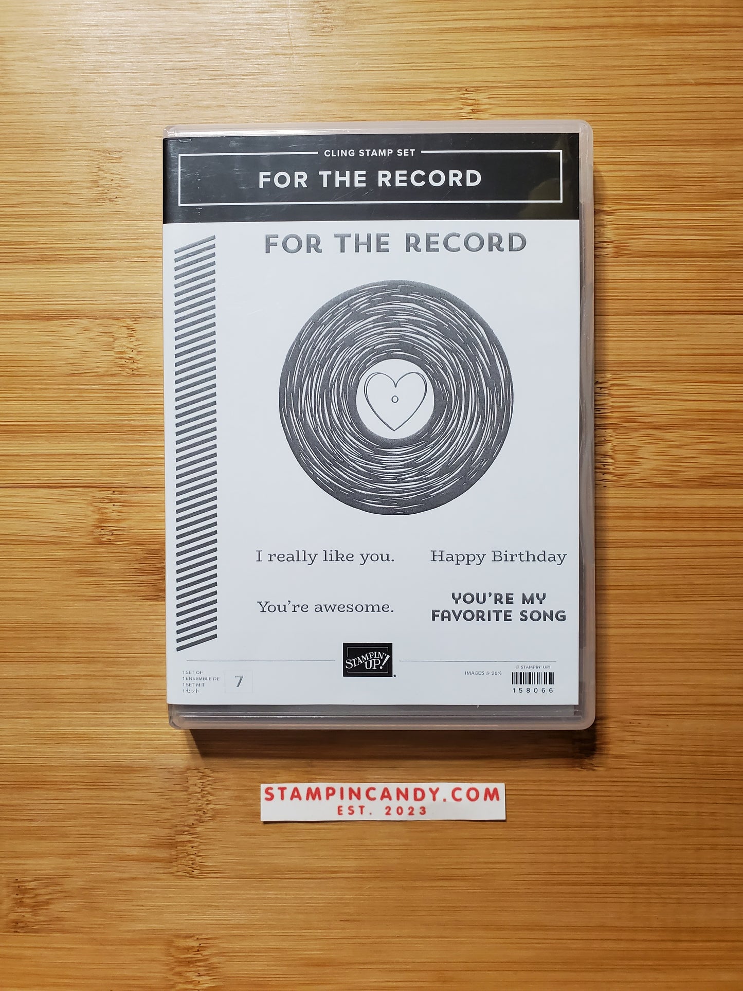 Stampin' UP! "For the Record" Stamp Set