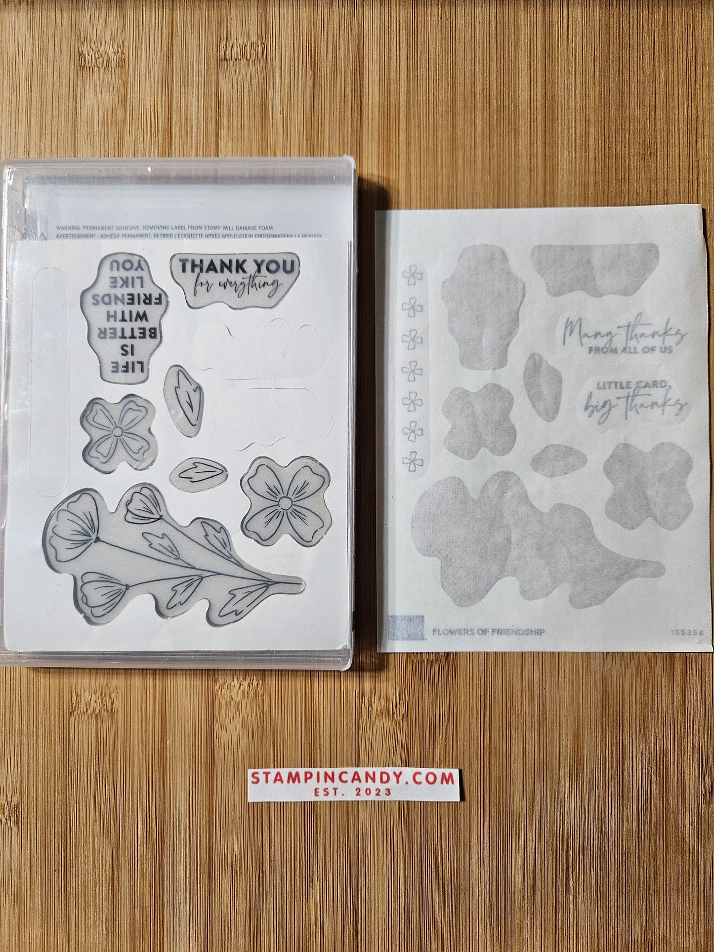 Stampin' UP! "Flowers of Friendship" Stamp Set with "Flowers & Leaves" Punch