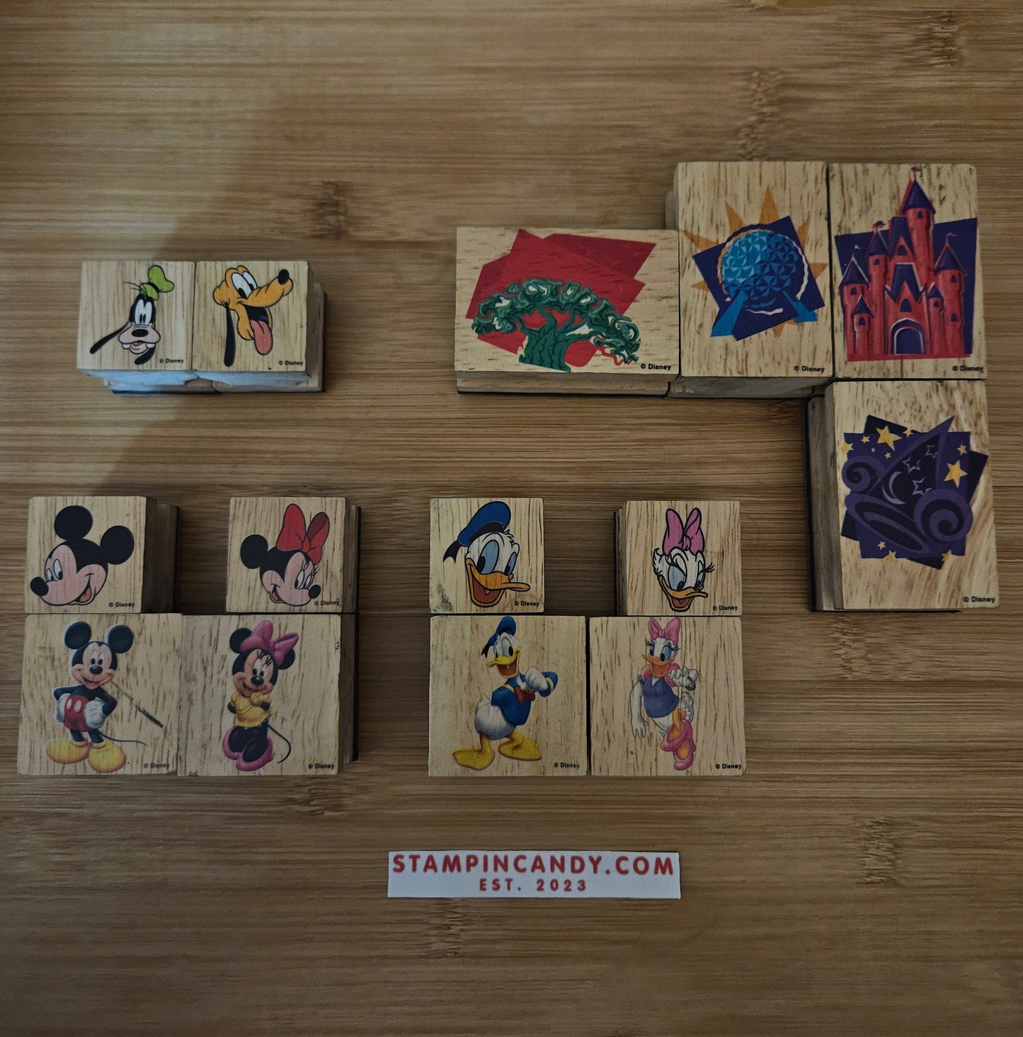 Walt Disney World - Castle Epcot Animal Kingdom - Stamp Set *MISSING 2 STAMPS*