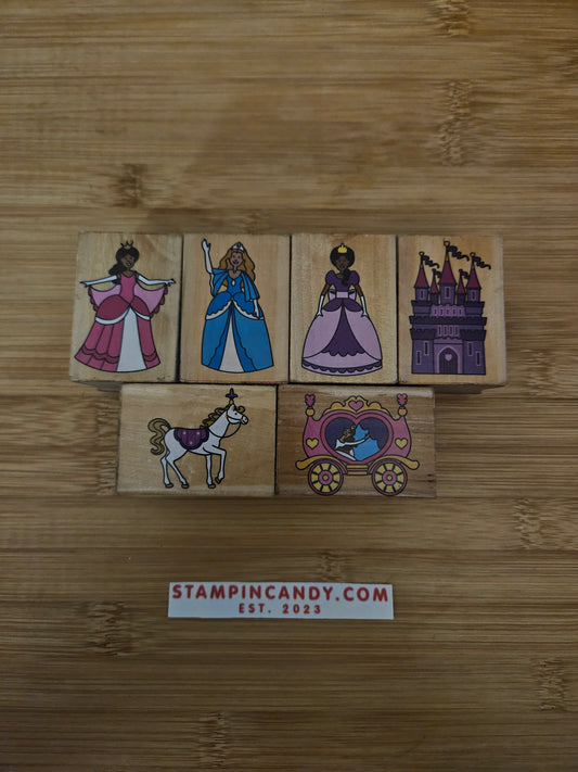 Hero Arts - "Princess Castle" Stamp Set *MISSING 3 STAMPS*