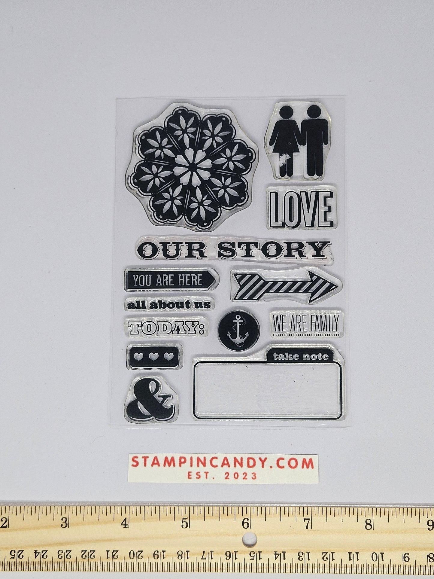 Man/Woman, Love, Take Note Stamp Set