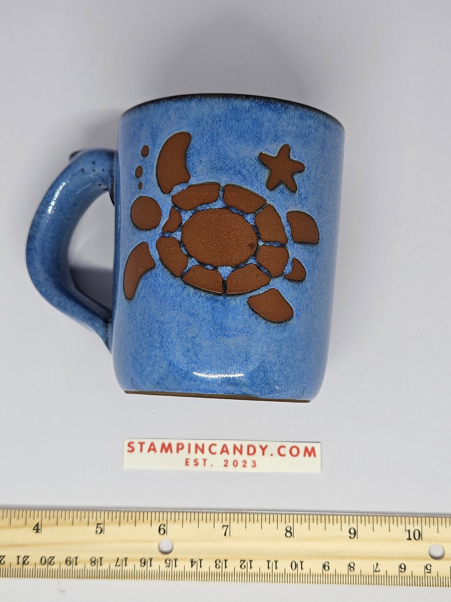 Sea Turtle Pottery Mug - Oklahoma Aquarium