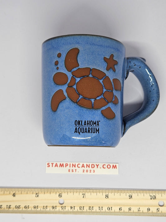 Sea Turtle Pottery Mug - Oklahoma Aquarium