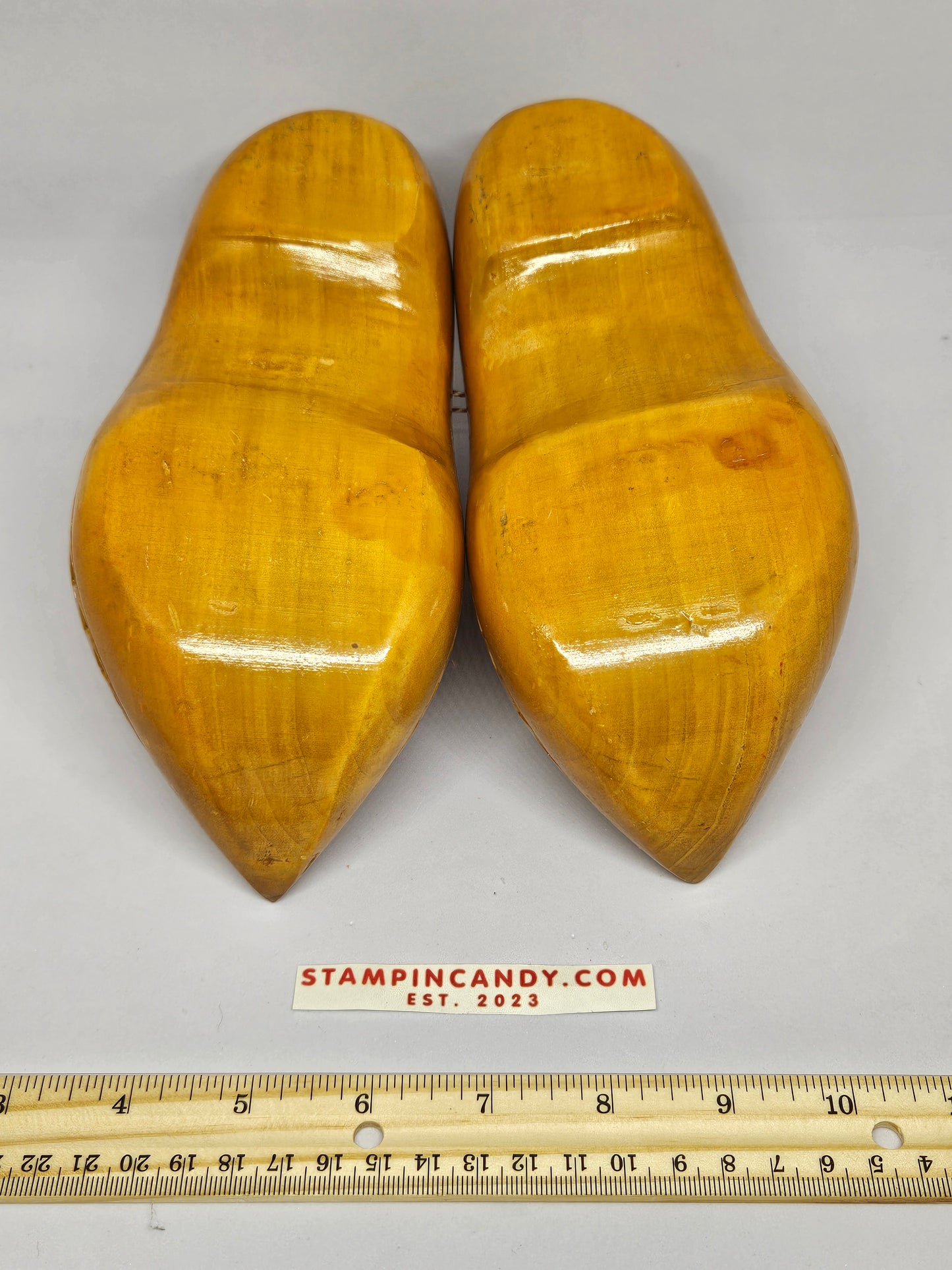 Vintage Hand-Carved Swedish Wooden Shoes