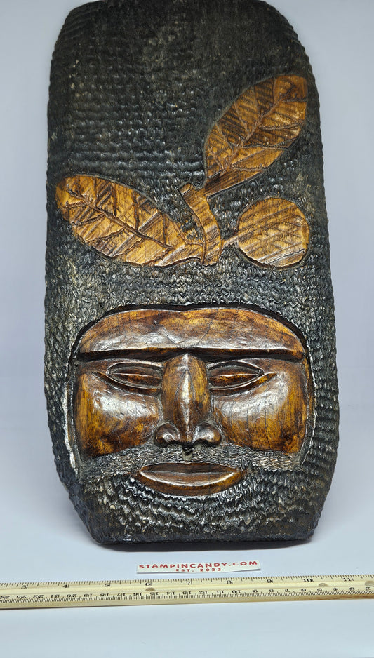 Hand-Carved African Tribal Mask