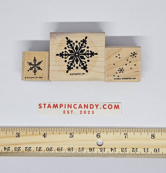 3 Pack of Snowflake Stamps