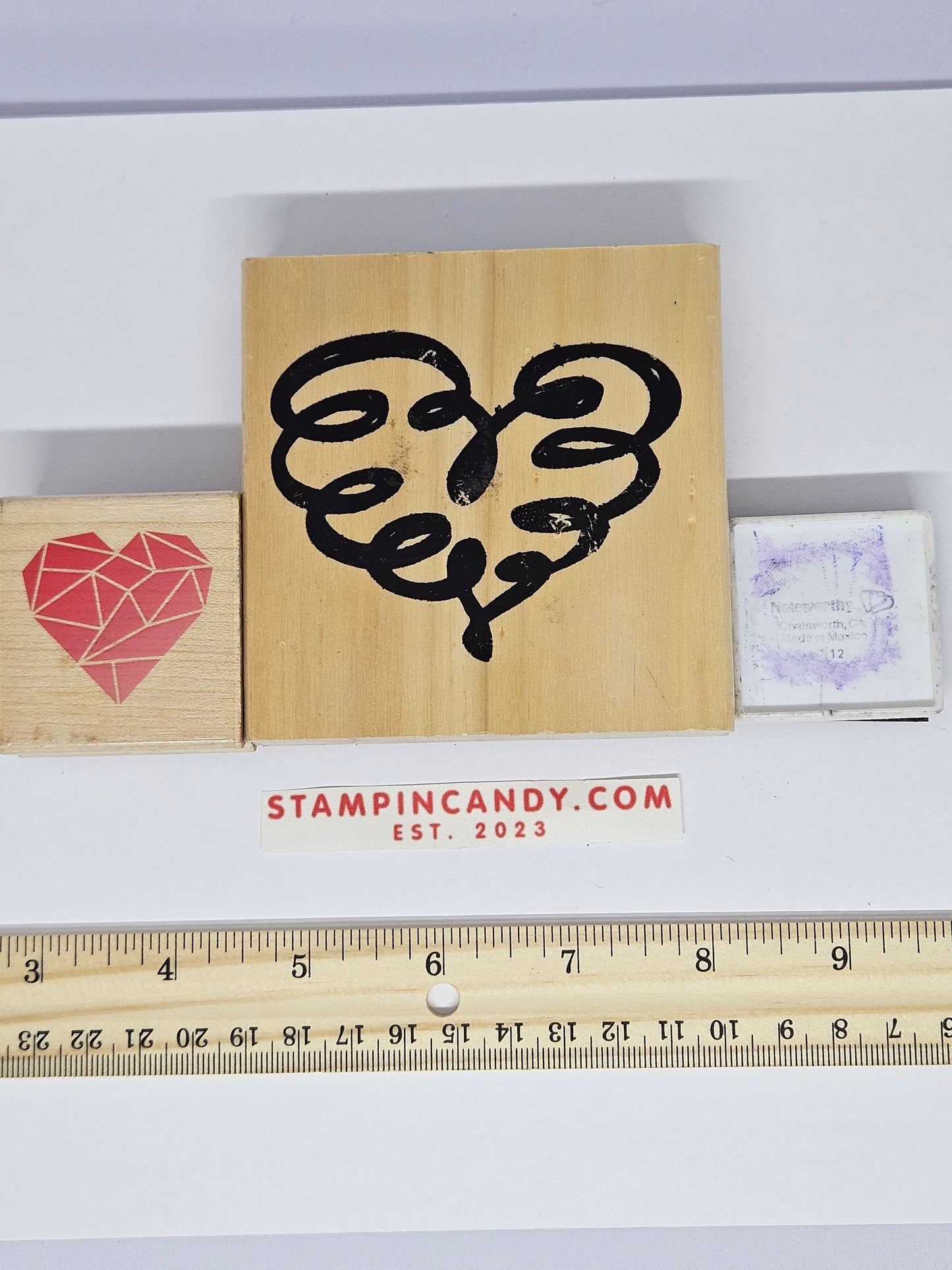 3 Pack of Heart Stamps