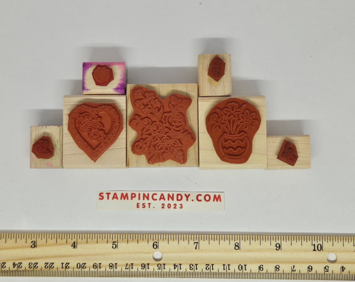 7 Pack of Stampin Up - Random Flower Mix Stamps