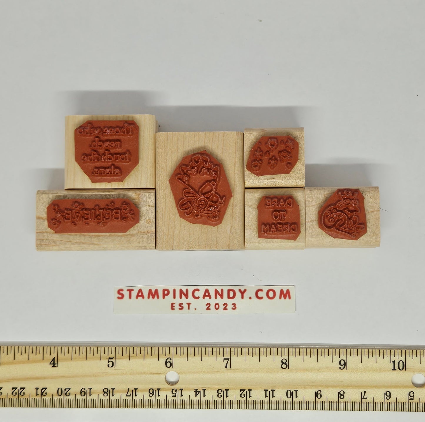 6 Pack of Stampin Up - Fairy, Frog, Magic & Teacher Mix Stamps