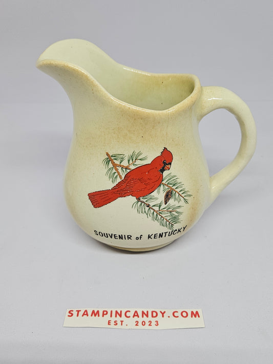 Paducraft #158 - Cardinal Creamer Pitcher - Souvenir of Kentucky