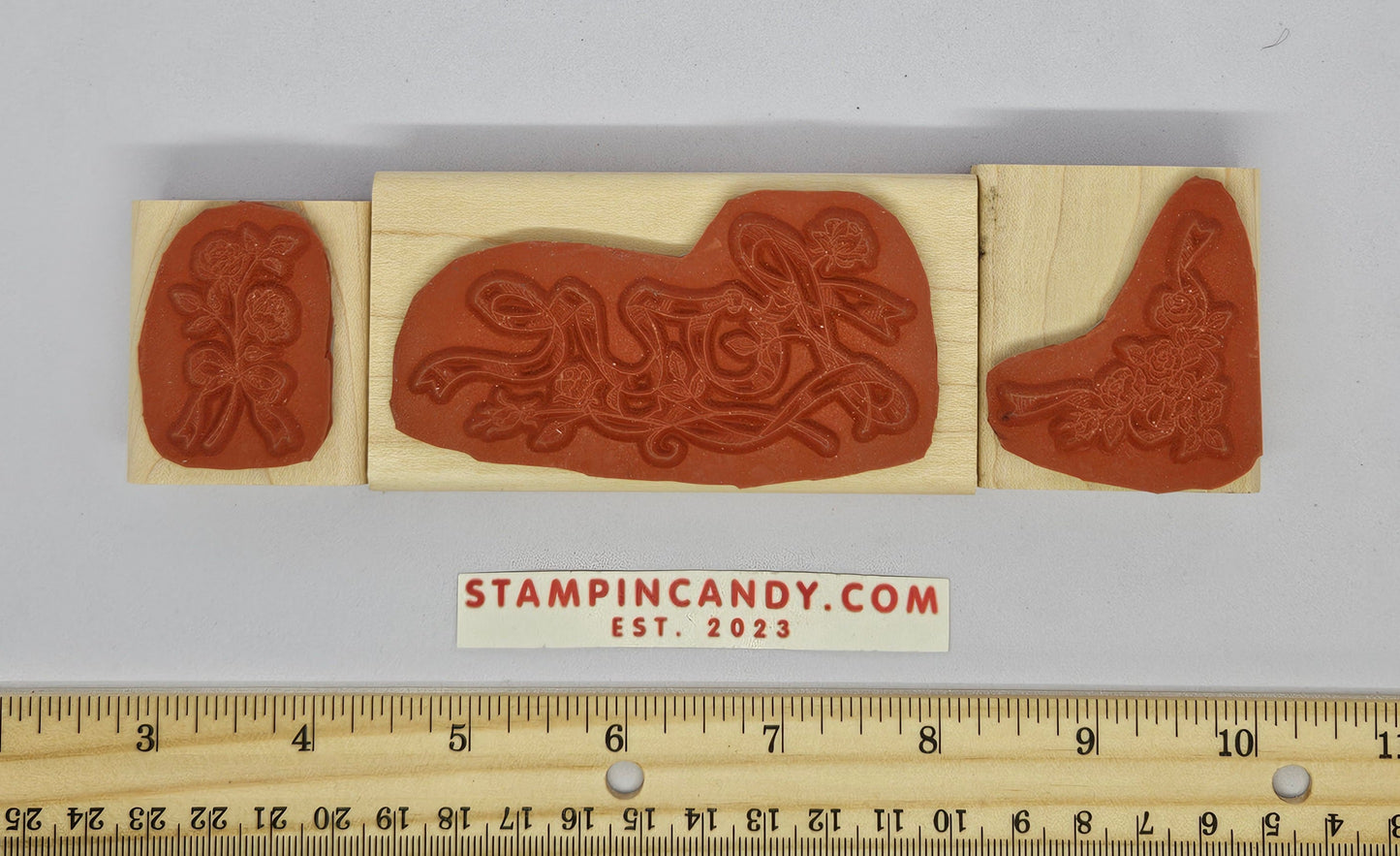 3 Pack Roses / Love / Corner Stamps - Stampin Up 1999