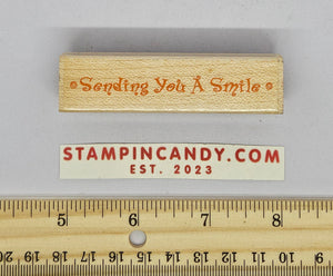 Sending You A Smile Stamp - Hero Arts 1999